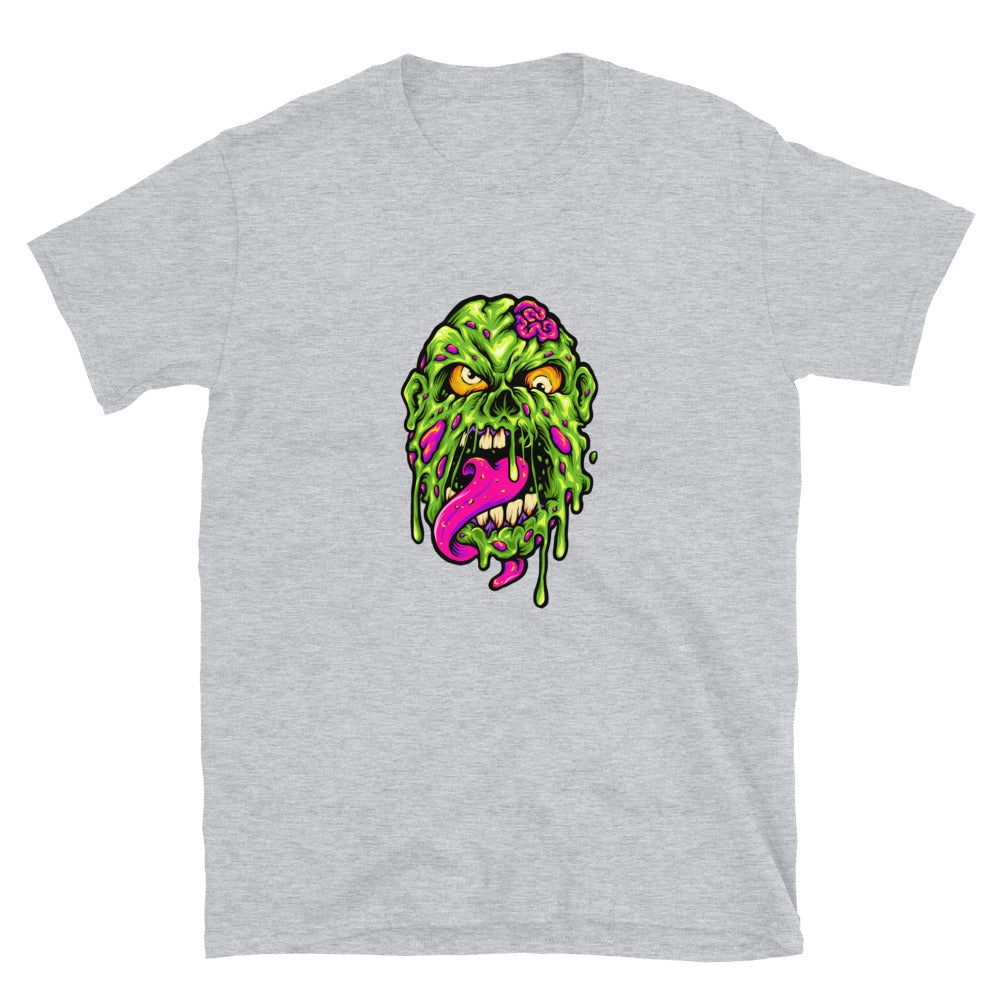Zombie Head Horror Cartoon Fit Unisex Softstyle T-Shirt