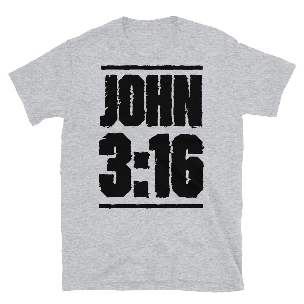 John 3:16, Christian - Fit Unisex Softstyle T-Shirt