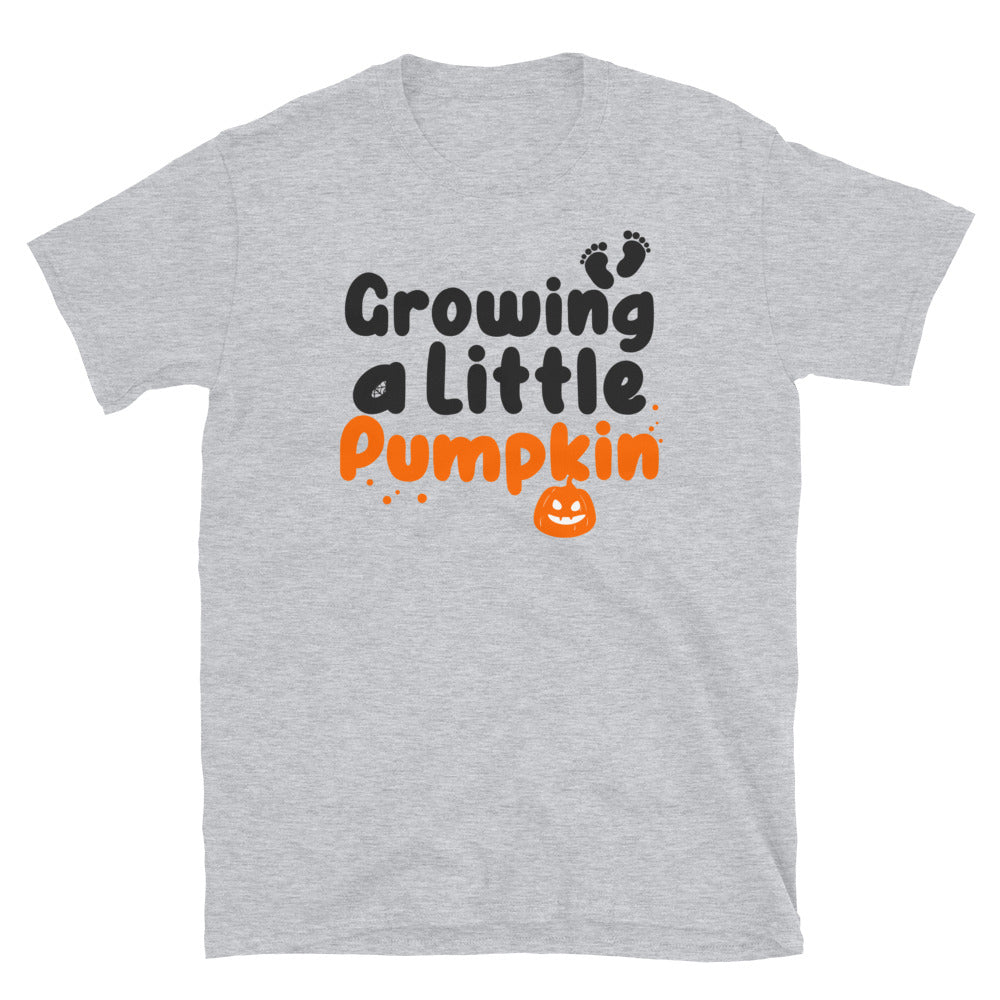 Growing a Little Pumpkin Halloween Fit Unisex Soft style T-Shirt