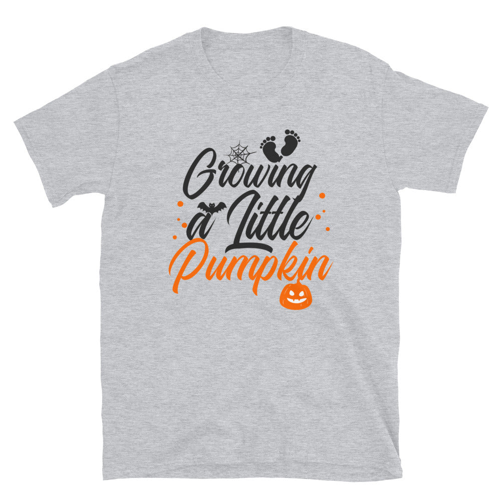 Growing a Little Pumpkin Halloween Fit Unisex Soft style T-Shirt