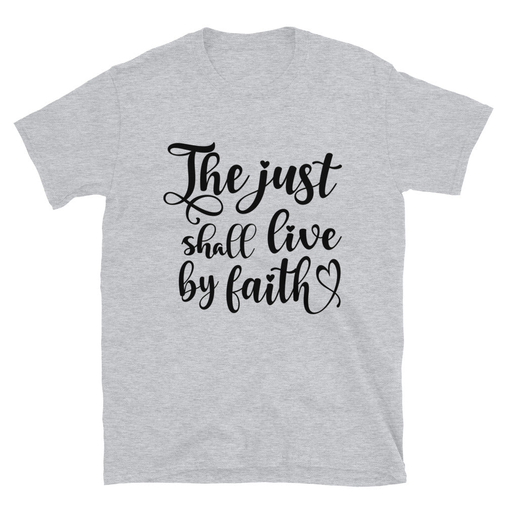 The Just Shall Live By Faith Fit Unisex Softstyle T-Shirt