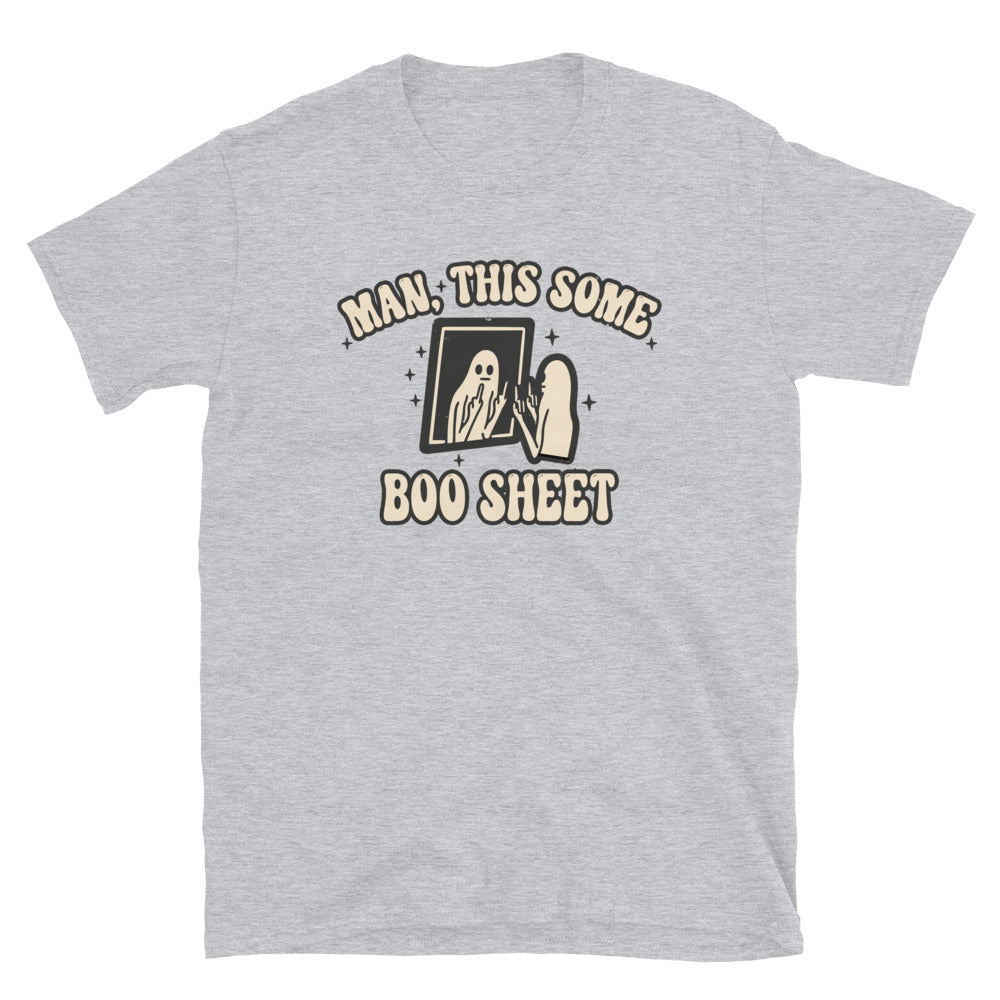 Man, This Some Boo Sheet Retro Halloween Fit Unisex Softstyle T-Shirt