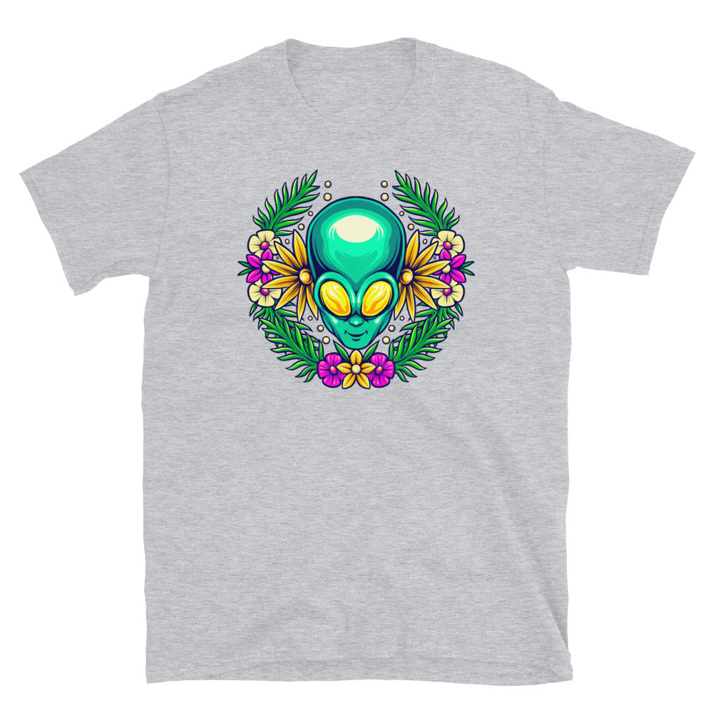 Botanical summer floral, Alien green head