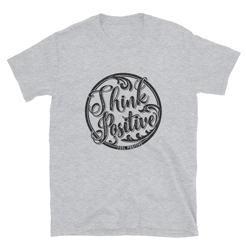 Think Positive grunge Fit Unisex Softstyle T-Shirt