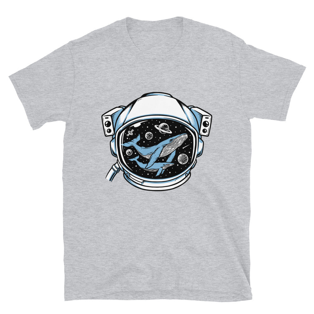 Wal im Astronautenhelm Fit Unisex Softstyle T-Shirt