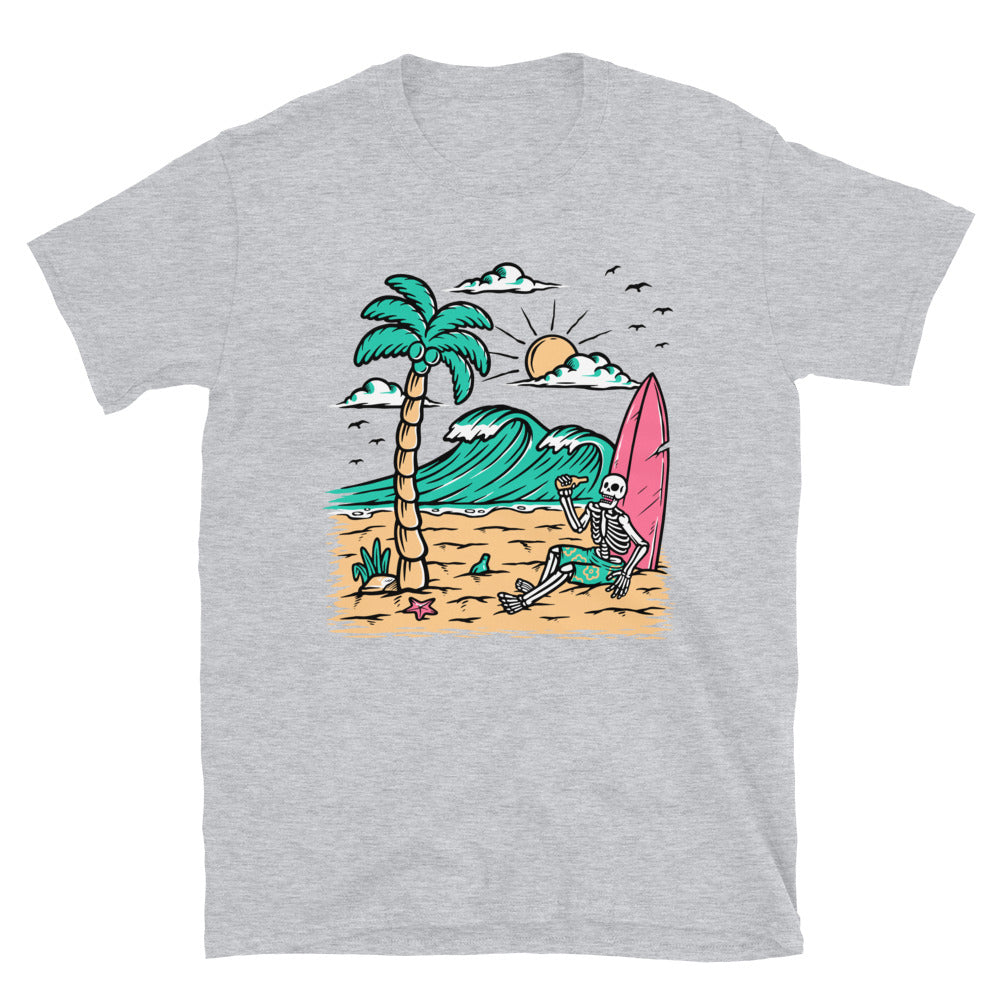 Relax and drink on the beach Fit Unisex Softstyle T-Shirt