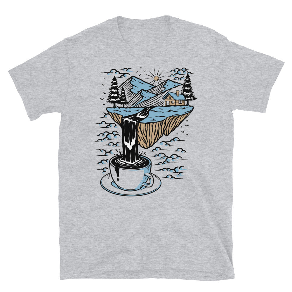 Mountains and rivers of coffee Fit Unisex Softstyle T-Shirt