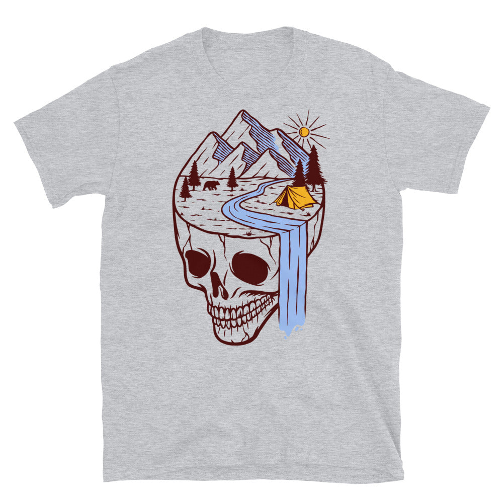 Mysterious skull land Fit Unisex Softstyle T-Shirt