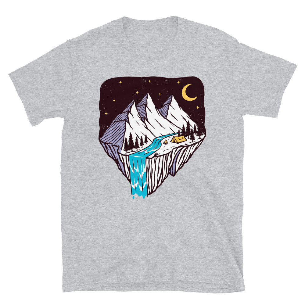 Night mountain scenery Fit Unisex Softstyle T-Shirt