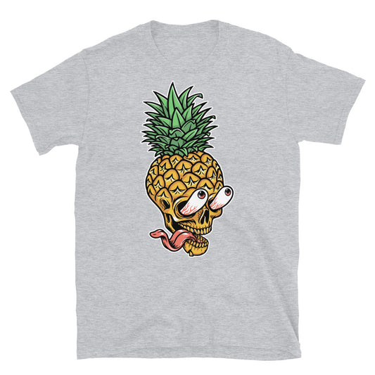 Camiseta unisex Softstyle con diseño de calavera de piña