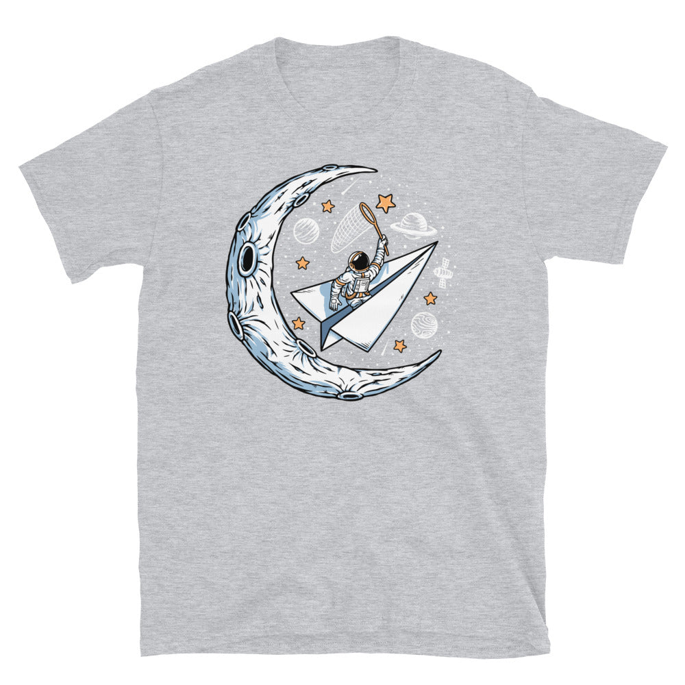 Astronaut Catching Stars on the Moon - Fit Unisex Softstyle T-Shirt