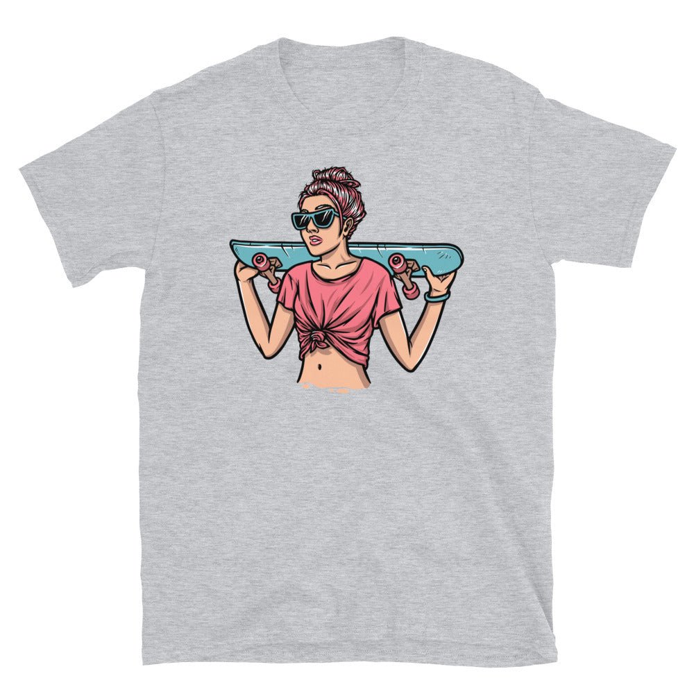 Beautiful Soman Skateboarder - Fit Unisex Softstyle T-Shirt