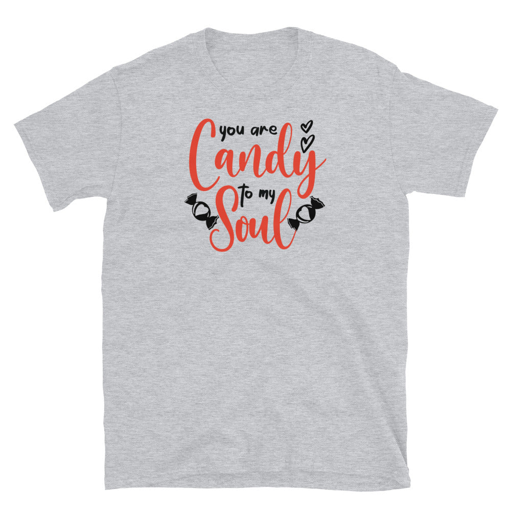 Candy to My Soul, Valentines Day - Fit Unisex Softstyle T-Shirt
