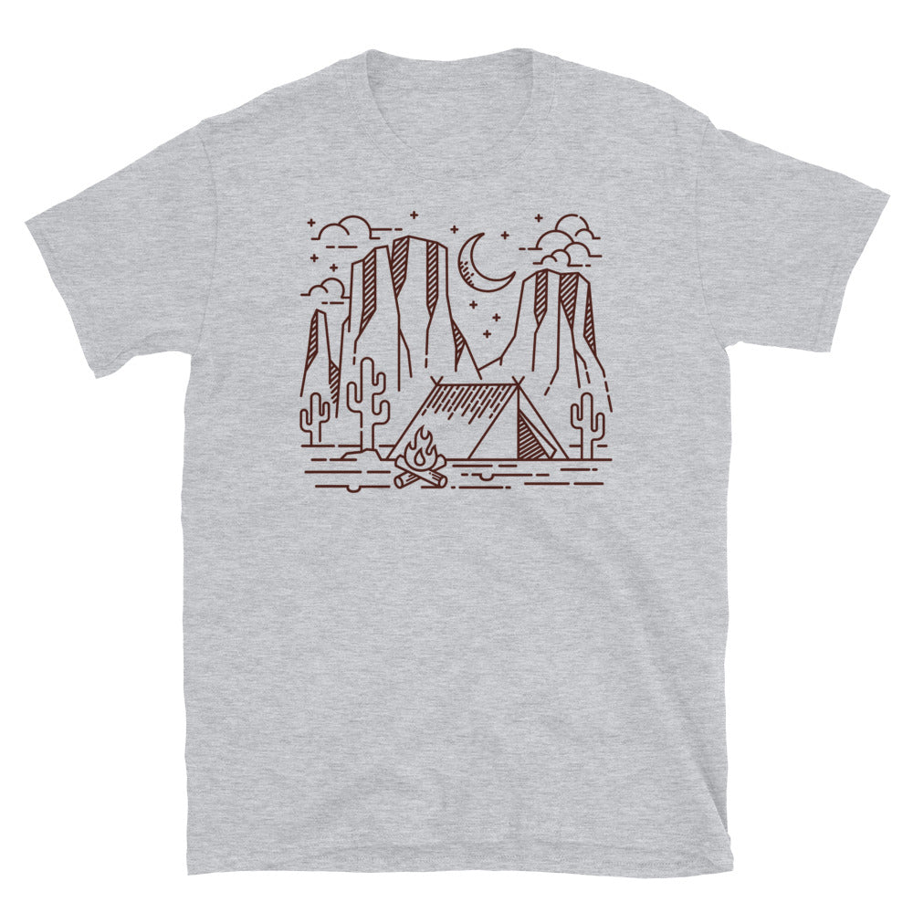 Camping in the Desert - Fit Unisex Softstyle T-Shirt