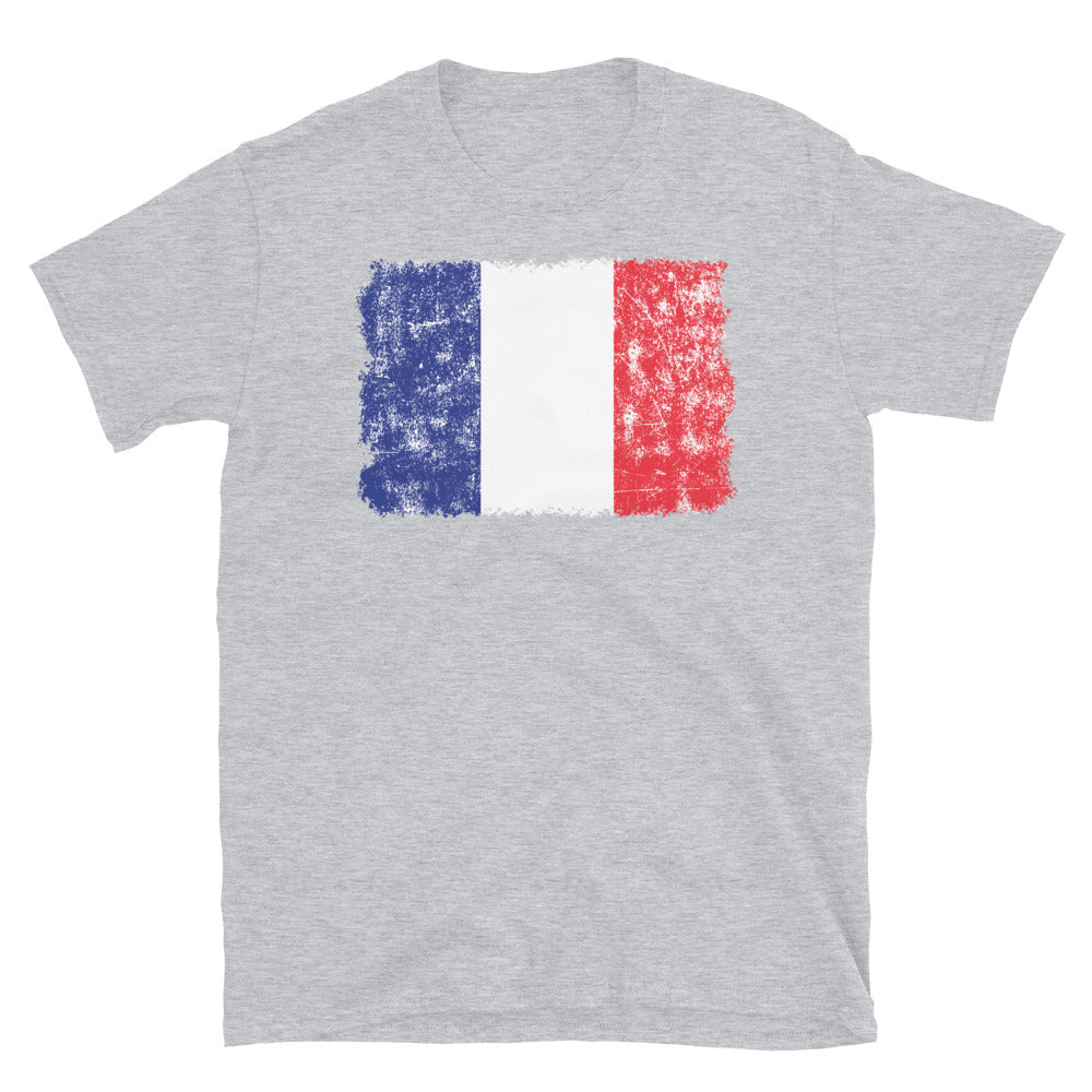 France Flag - Fit Unisex Softstyle T-Shirt