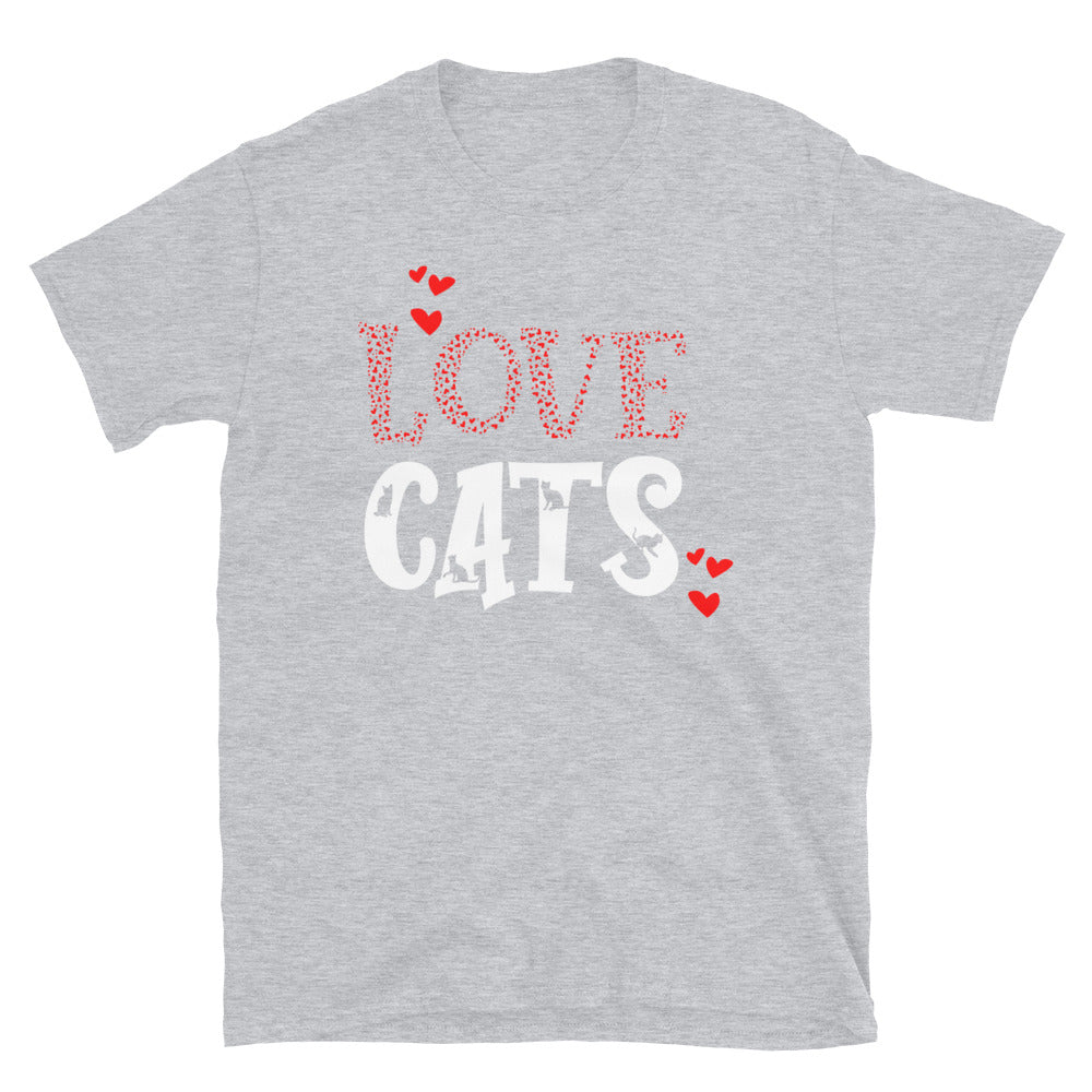 Love Cats - Fit Unisex Softstyle T-Shirt