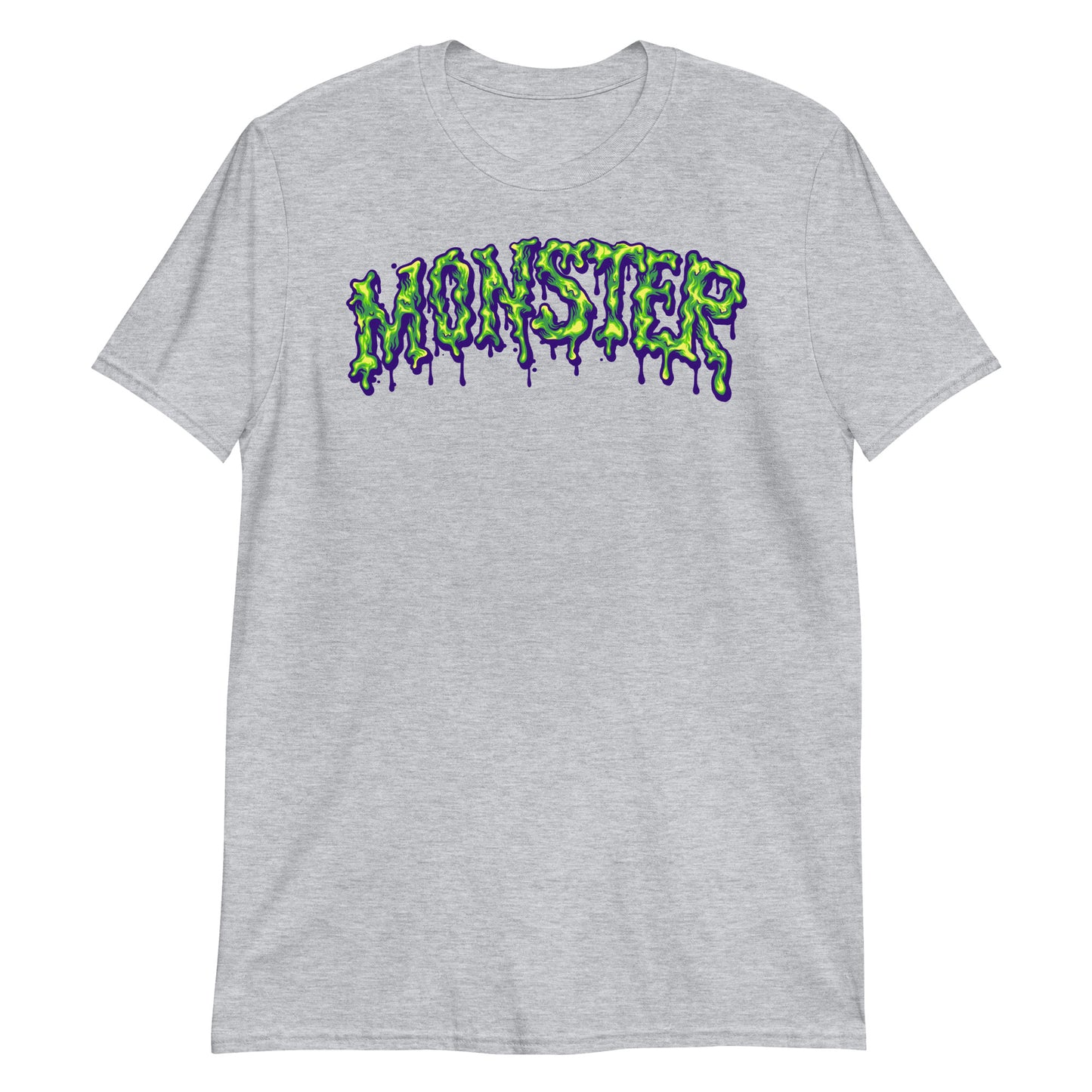 Melted Monster Font Hand Lettering Fit Unisex Softstyle T-Shirt