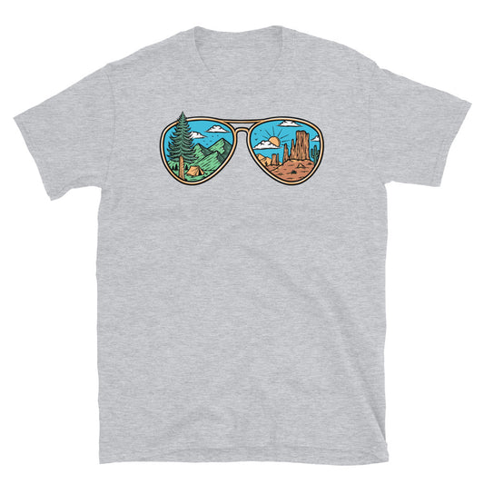 mountains and deserts in eyeglasses Fit Unisex Softstyle T-Shirt