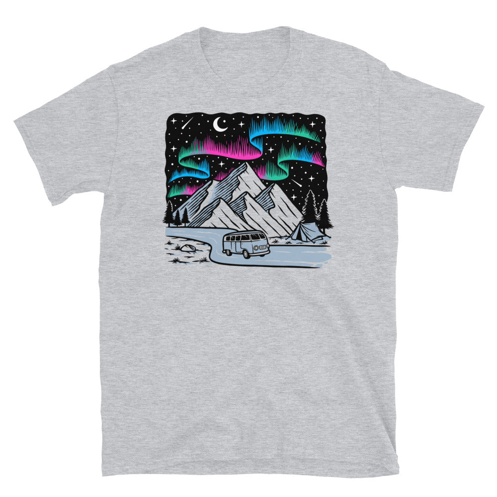 Mountain view at night Fit Unisex Softstyle T-Shirt