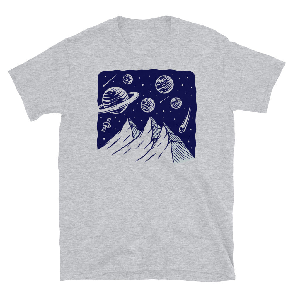 Mountain in the universe Fit Unisex Softstyle T-Shirt