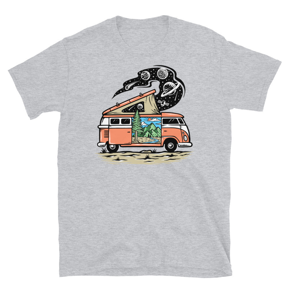 Naturaleza en mi coche Fit Unisex Softstyle Camiseta