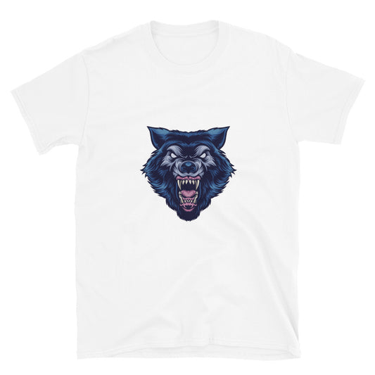 Wild wolf mascot Fit Unisex Softstyle T-Shirt