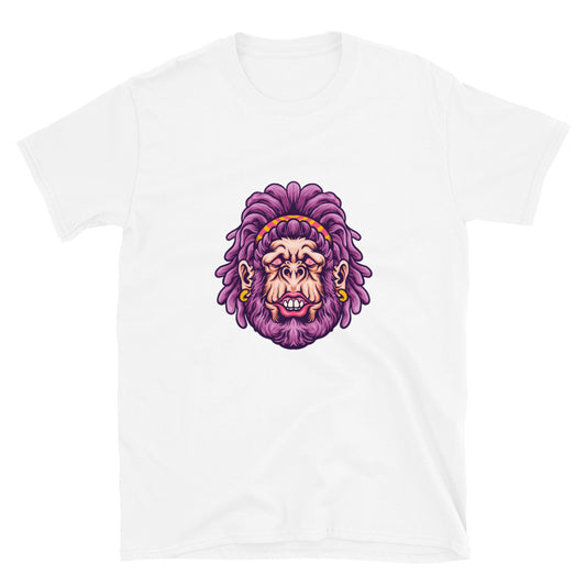 Trippy kiss female gorilla mascot Fit Unisex Softstyle T-Shirt