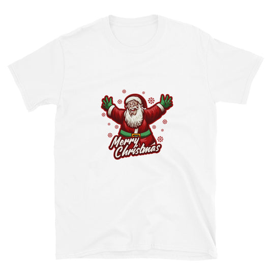 Vintage Classic Santa Claus Feliz Navidad Fit Unisex Softstyle Camiseta