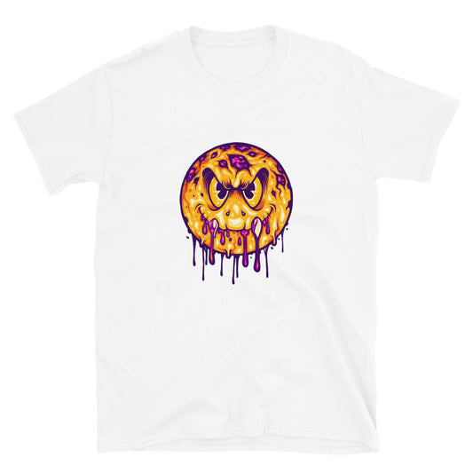 Gruseliges Smiley-Monster-Emoticons. Passgenaues Unisex-Softstyle-T-Shirt