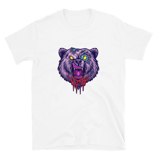 Scary bear head monster Fit Unisex Softstyle T-Shirt