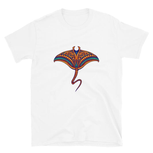 Stingray pescado vintage Fit Unisex Softstyle camiseta