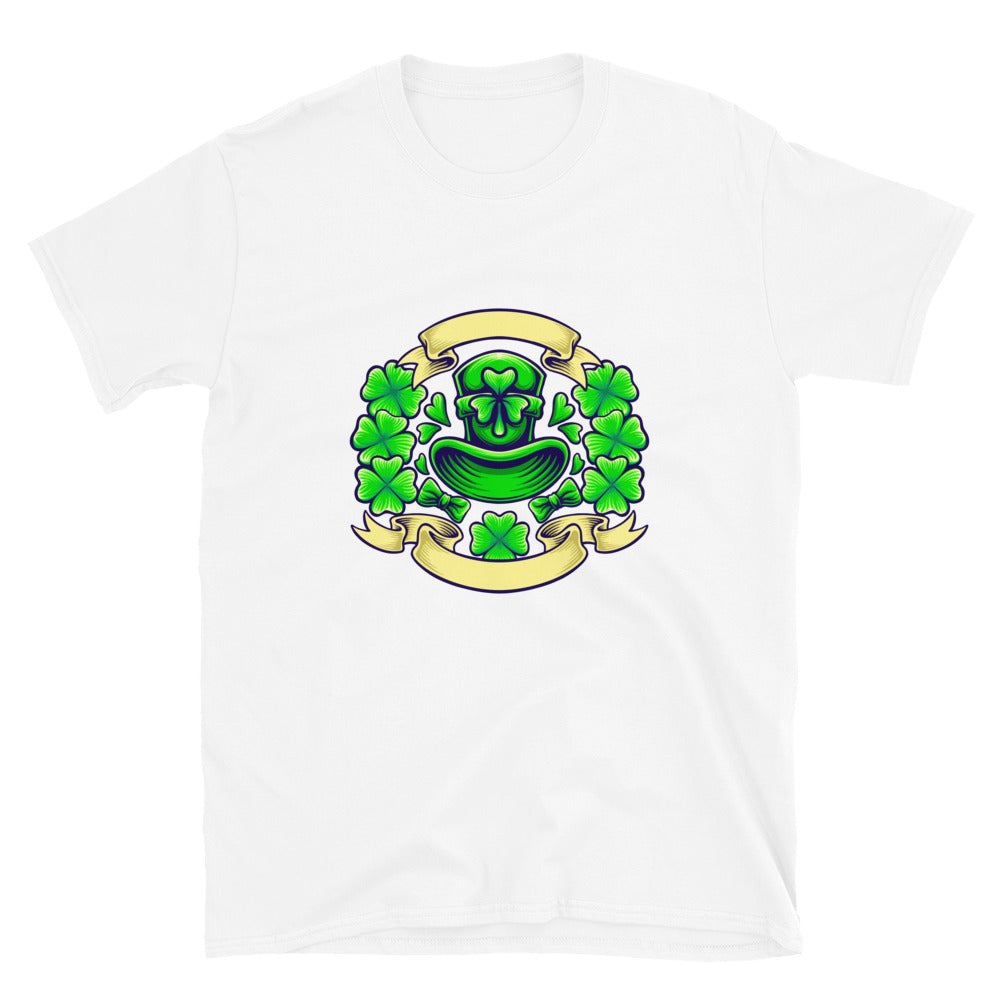 Día del trébol de San Patricio con camiseta Softstyle unisex de ajuste vintage