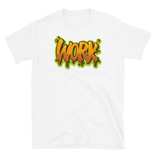 Work Text Hip Hop Style Hand Drawn Fit Unisex Softstyle T-Shirt