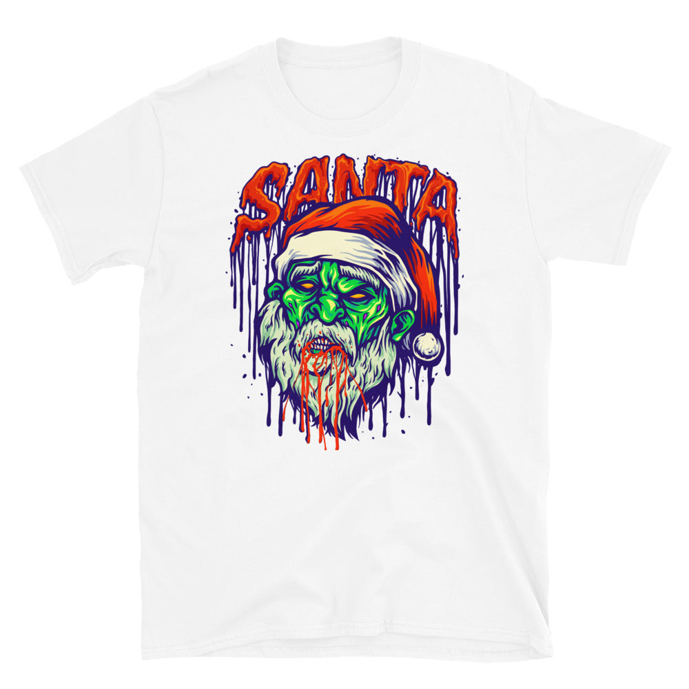 Santa Zombie SpookyBloods Mascot Fit Unisex Softstyle T-Shirt