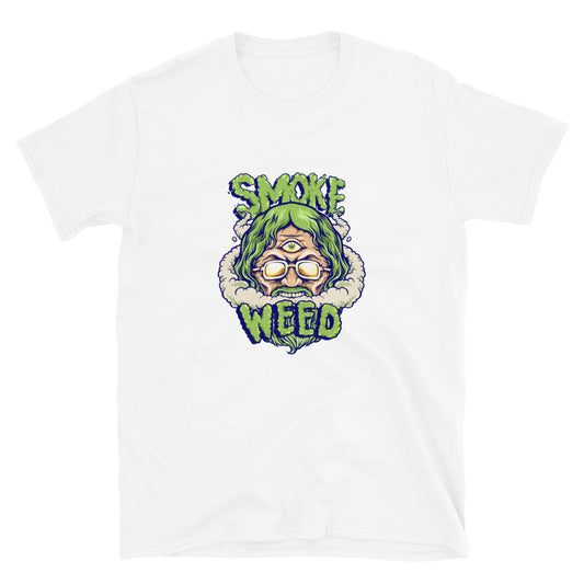 Smoke Hippie Weed Vintage Mascot Fit - Camiseta unisex de estilo suave