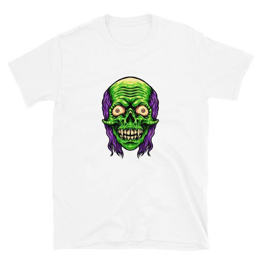 Scary Skull Zombie Mascot Fit Camiseta unisex de estilo suave