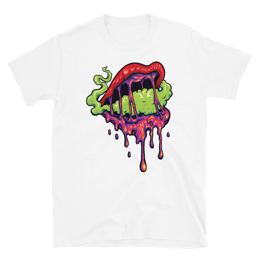 Mujer Sexy Labios Humo Psicodélico Ajuste Unisex Softstyle Camiseta