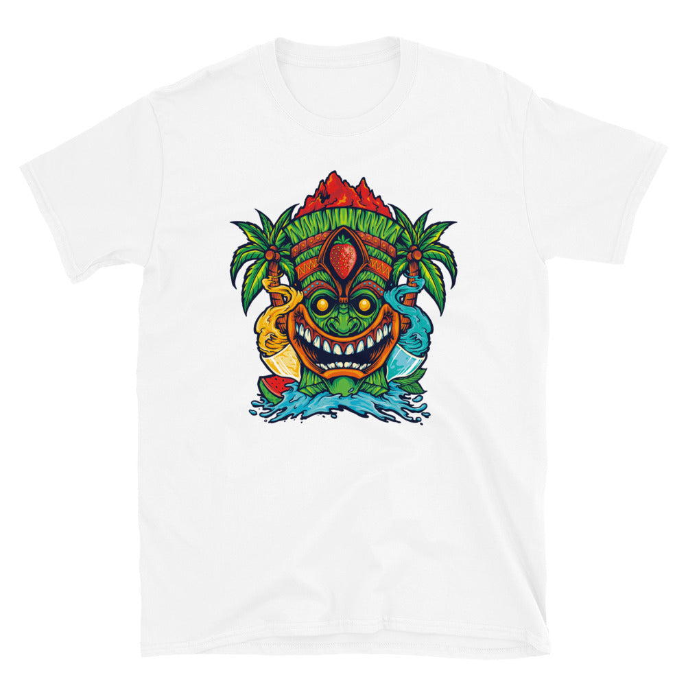 Tiki Tropical Cocktail Drinks Classic Fit Unisex Softstyle T-Shirt