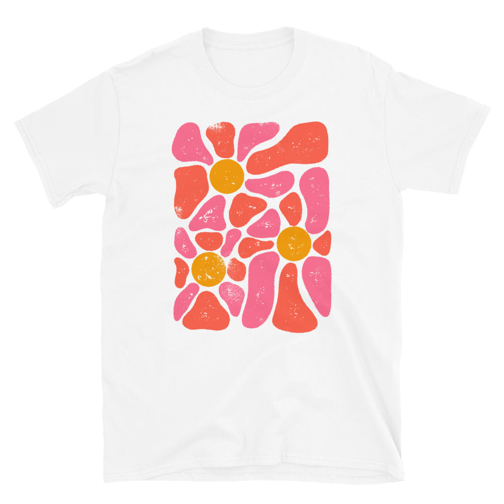 1970's Disco Flower Power - Fit Unisex Softstyle T-Shirt