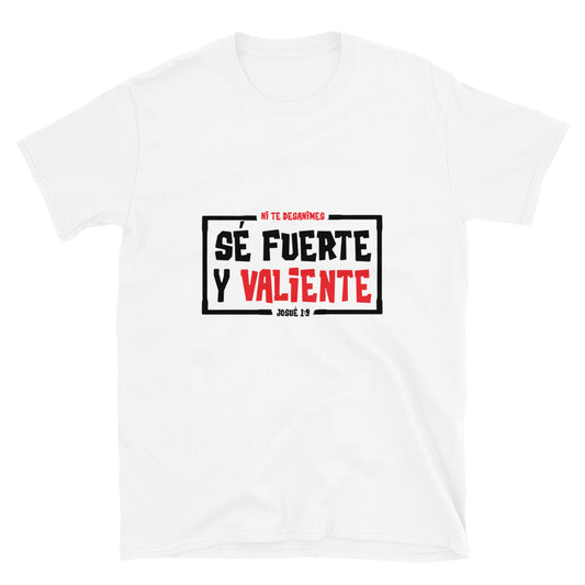 S Fuerte y Valiente, Josué 1 9 Fit Camiseta Softstyle Unisex