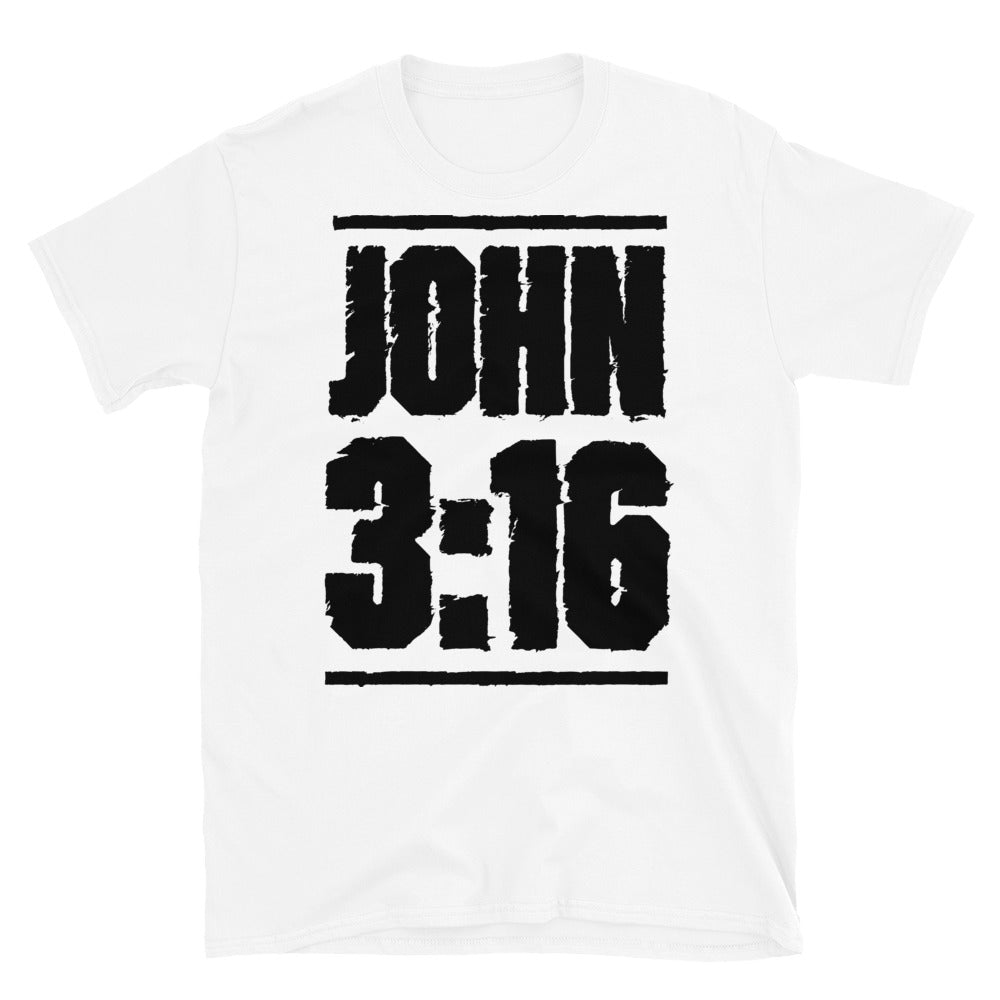 John 3:16, Christian - Fit Unisex Softstyle T-Shirt