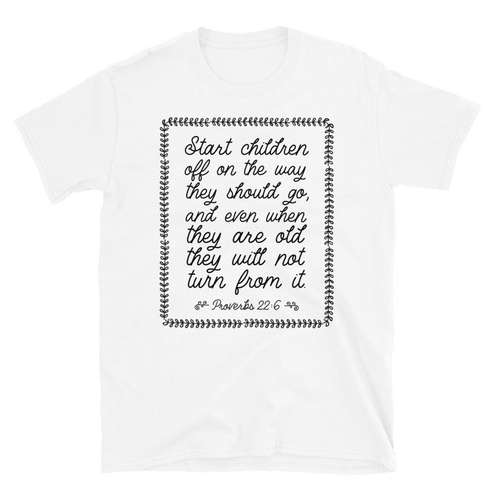 Proverbs 226 Gospel Fit Unisex Softstyle T-Shirt