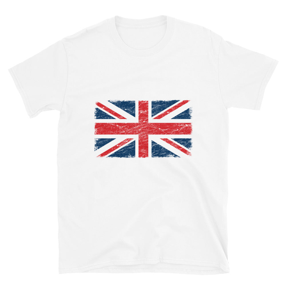 UK Flag Grunge Fit Unisex Softstyle T-Shirt