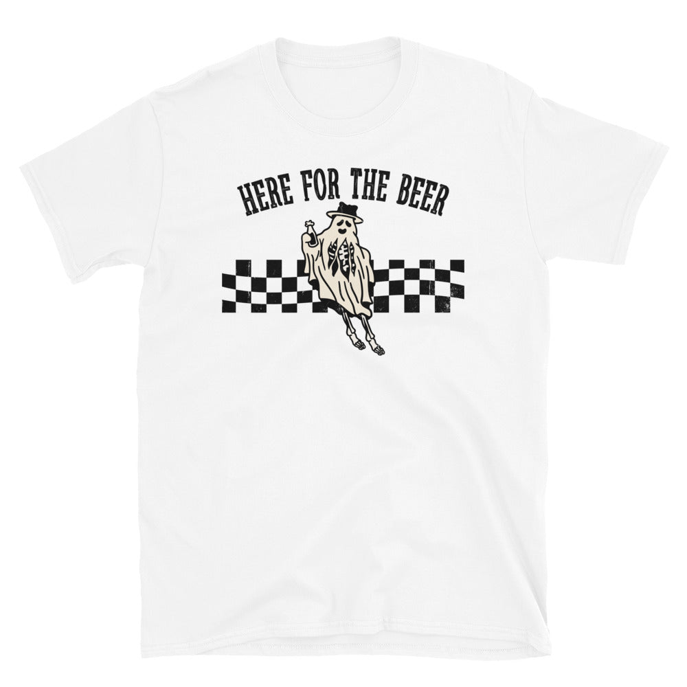 Here For The Beer Ghost - Ghostly Beer Lover's Shirt