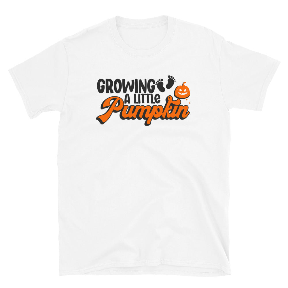 Growing a Little Pumpkin, Halloween - Fit Unisex Soft style T-Shirt