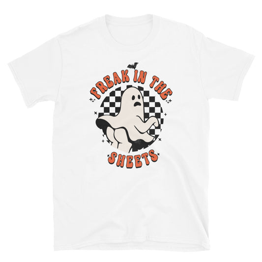 Freak in the Sheets, Retro Halloween Fit Unisex Soft style T-Shirt