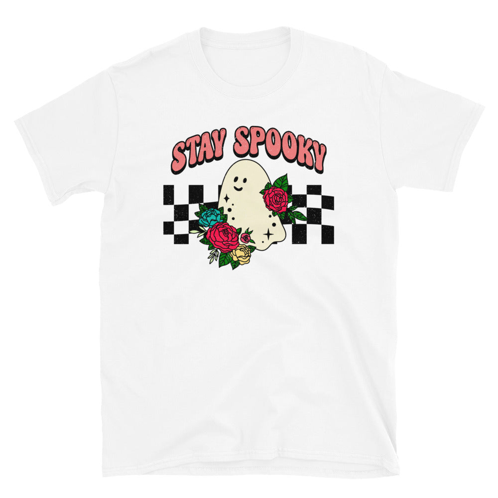 Stay Spooky, Retro-Halloween Fit Unisex Softstyle T-Shirt