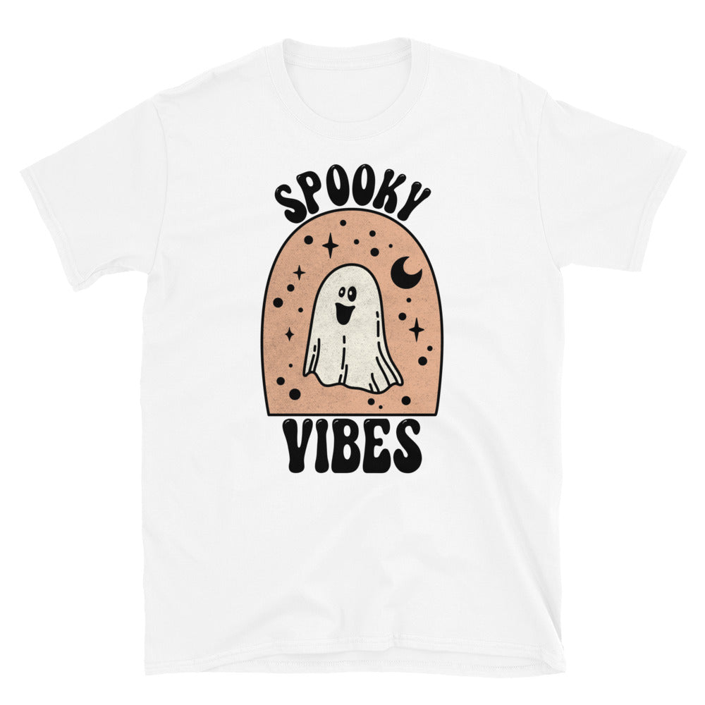 Spooky Vibes Retro-Halloween Fit Unisex Softstyle T-Shirt