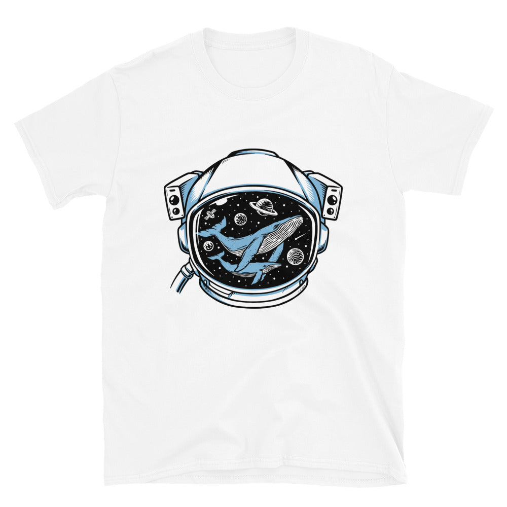 Ballena en casco de astronauta Fit Unisex Softstyle Camiseta