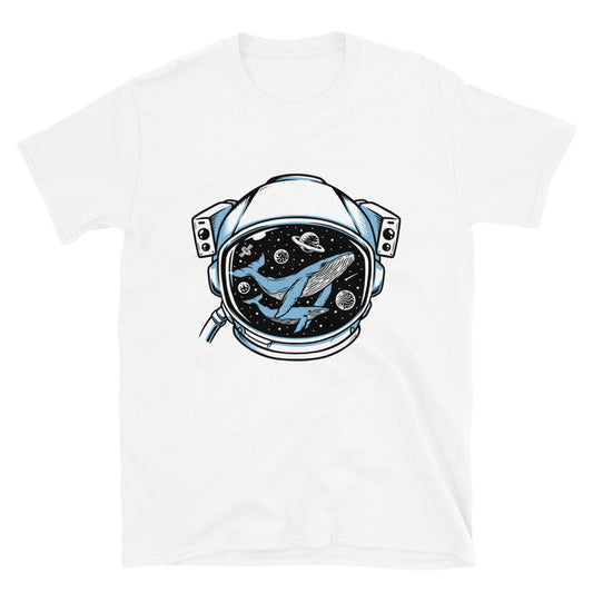 Whale in astronaut helmet Fit Unisex Softstyle T-Shirt